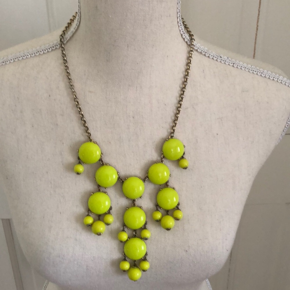 COPY - J. Crew Bubble Necklace Yellow